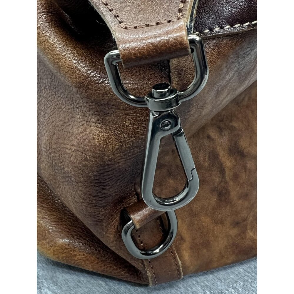 Iswee Genuine Leather Satchel Tote Bag Top Handle Handbag Designer Brown Purse - Picture 9 of 15